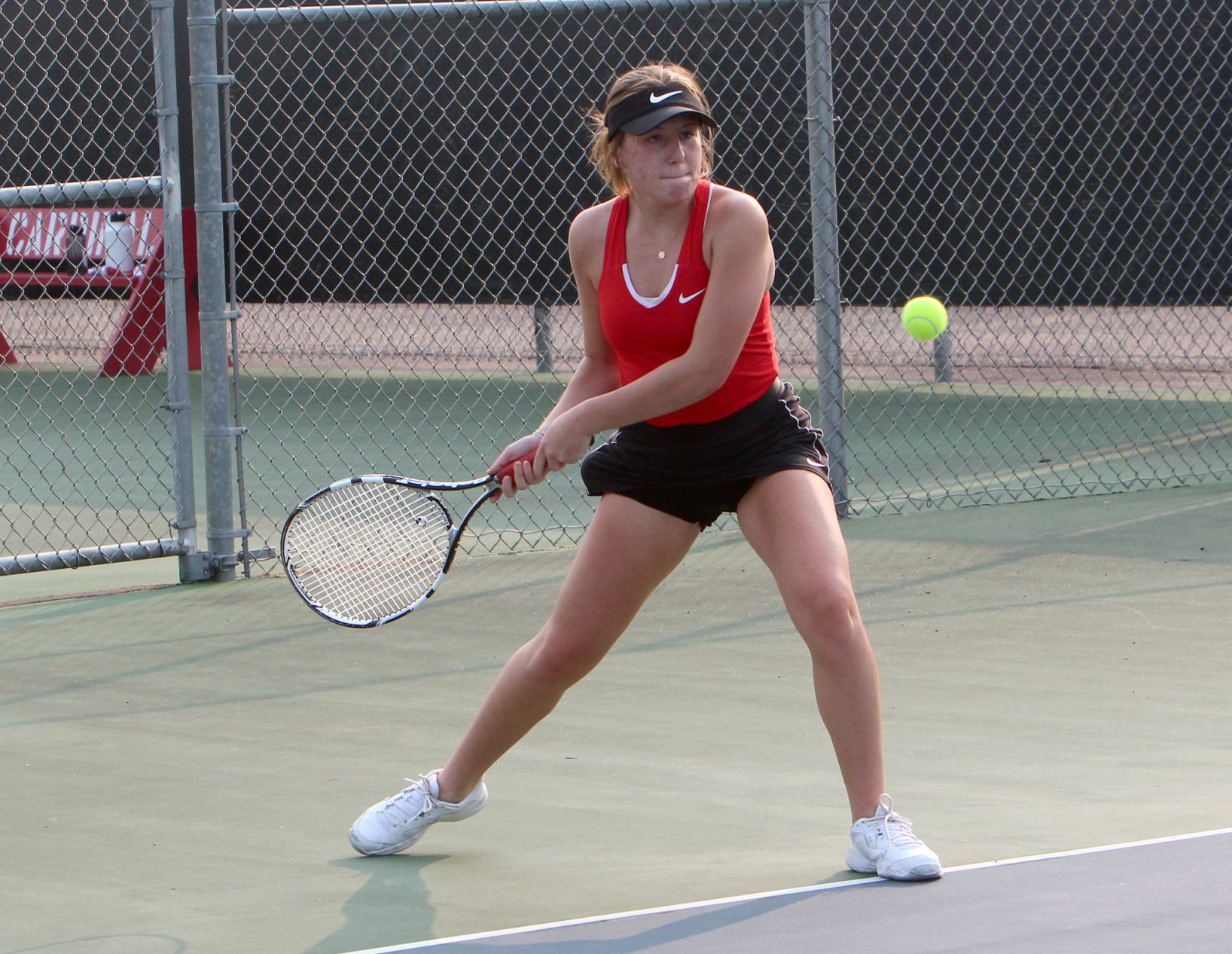 Menomonie at Chippewa Falls girls tennis 9-15-20